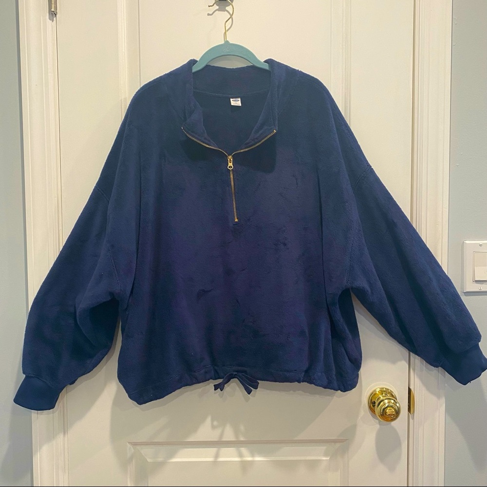 Sherpa Quarter Zip Pullover - Old Navy